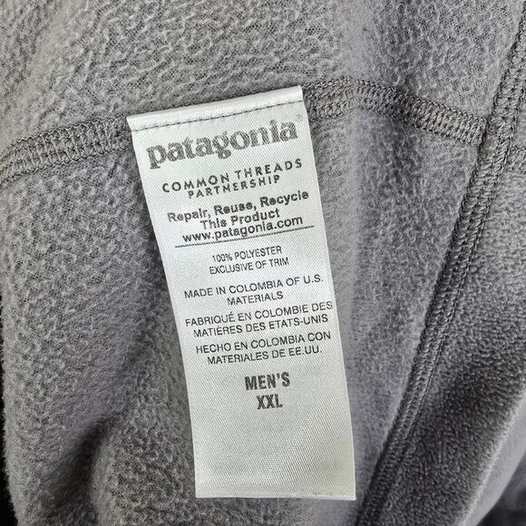 Patagonia Mens Long Sleeve 1/4 Zip Regular Fit Pullover Fleece XXL - Picture 6 of 6